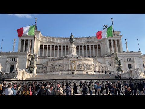 Uma visita à praça Piazza Venezia e ao Monumento Victor Emmanuel II | Viagem a Roma, Itália 2022