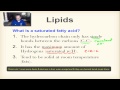 Chapter 2B Part 5 - Lipids