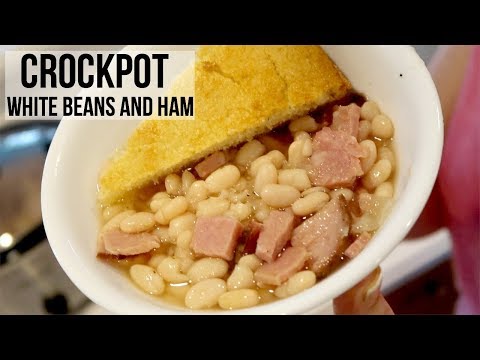 Cook With Me | Crockpot Beans n Ham + Cornbread | Easy Dinner Idea