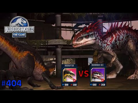 Jurassic World: The Game | EP 404 | Level 40 Indoraptor vs Level 50 Indominus Rex