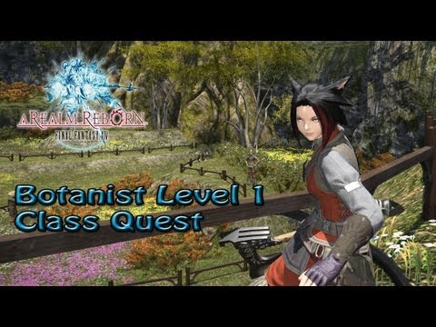 Final Fantasy 14 A Realm Reborn Botanist Level 1 Class Quest
