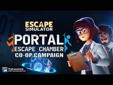 Escape Simulator: Portal Escape Chamber : Online Co-op Campaign ~ Full Gameplay Walkthrough