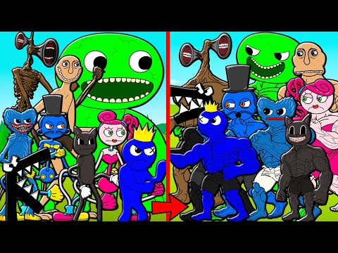 ALL SERIES MONSTERS BECAME THE STRONGEST! GARTEN OF BAN BAN RAINBOW FRIENDS POPPY PLAYTIME Animation