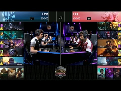 UOL vs H2K Game 2 Highlights - UNICORNS OF LOVE vs H2K EU LCS Week 9 Summer 2016