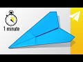 How To Make An EASY Paper Airplane In 1 Minute 60 Seconds  Flies VERY Far