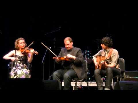 Caitlin Warbelow, Troy MacGillivray, and Quinn Bachand at Far North Fiddle Festival, 2014