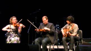 Caitlin Warbelow, Troy MacGillivray, and Quinn Bachand at Far North Fiddle Festival, 2014
