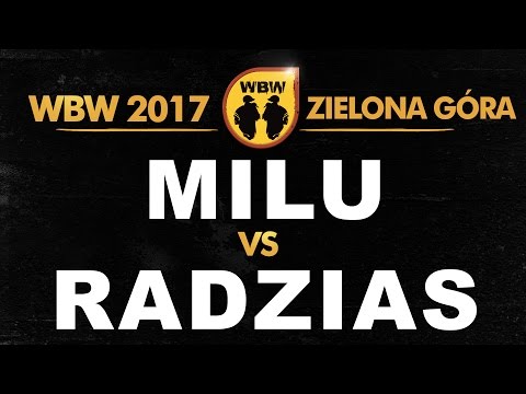 Milu 🆚 Radzias 🎤 WBW 2017 Zielona Góra (freestyle rap battle)