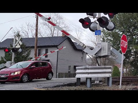 Close Call at DANGEROUS Railroad Crossing
