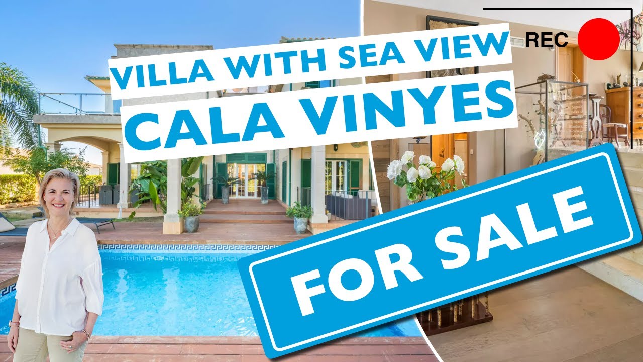 Chalet único con vistas al mar y piscina en Cala Vinyes