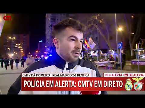 The Sporting fan who was looking for his friend after the Benfica game at the Bernabéu.