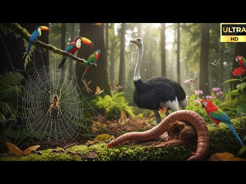 Wildlife Amazon Jungle Insects & Birds | Ultra Real Nature Scenes in 4K