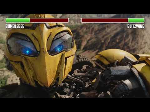 Bumblebee vs Blitzwing WITH HEALTHBARS  Canyon Fight  HD  Transformers Bumblebee