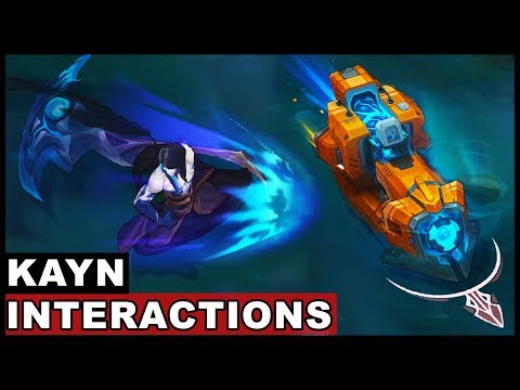 Kayn Ultimate Interactions with 18 Champions Camille Zed Yasuo Zac Ekko Sion (League of Legends)