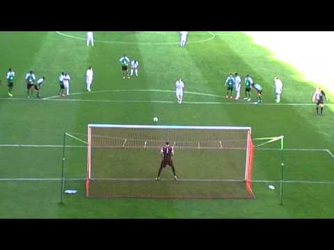 Paradón del portero de CP Cacereño ante la Cultural y Deportiva Leonesa  2015 2016