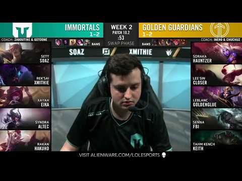Closer Lee Sin çekti ama taşıyamadı  IMT vs GG   LCS  03.02.2020   Immortals vs Golden Guardians