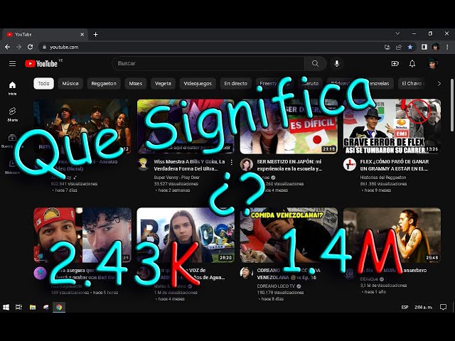 Que Significa 1 K En Youtube