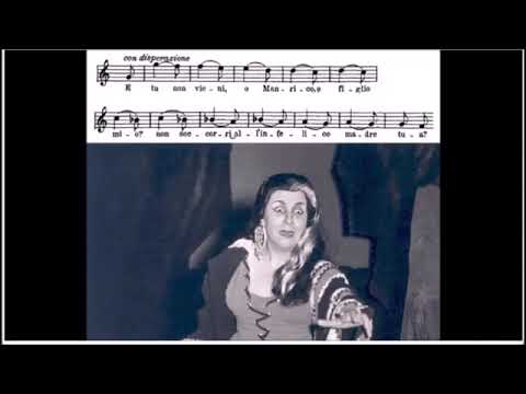 EXCITING, VISCERAL SINGING - Fedora Barbieri - Deh! rallentate, o barbari