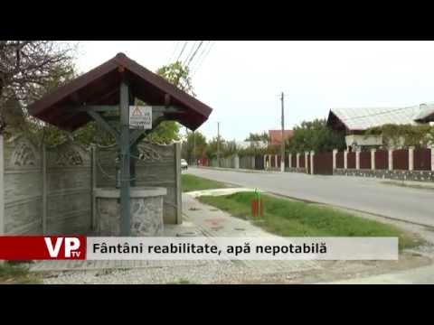 Fântâni reabilitate, apă nepotabilă