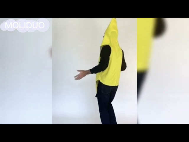 Vídeo relacionado con FUIPVGI 3 Piece Divertido Disfraz De Plátano para Adultos Disfraces Fruta con gafas y guantes, Disfraz Plátano Adulto Hombr Mujer Fruta Unisex, para carnaval, Halloween y cosplay (Amarillo)