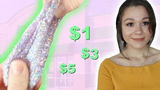 CHEAPEST SLIME DIY I'VE EVER MADE! *$1, $3, $5 SLIME CHALLENGE*