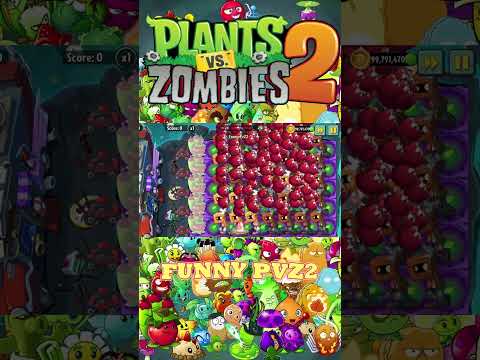 PvZ 2 All Plants 1 Plant Food Vs 99 Brickhead Zombie - Who Will Win? EP8 #Shorts