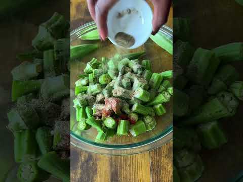 Oven Roasted Okra! #roastedveggies #okrarecipe
