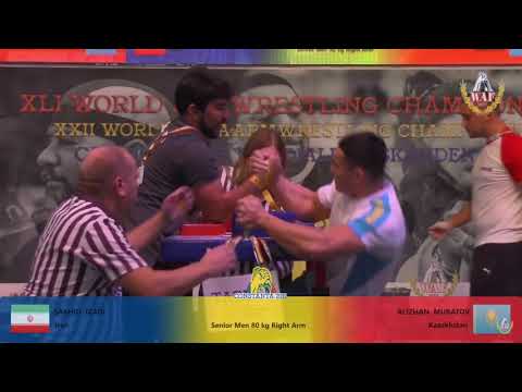 ALIZHAN MURATOV HIGHLIGHTS - Giải vô địch vật tay thế giới 2019 (80KG)