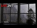 Rain Sound On Window With Thunder SoundsㅣHeavy Rain For Sleep Study And Relaxation Meditation