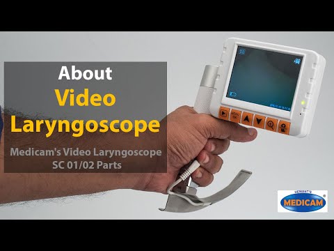Demonstration to Medicam SC 01 Portable Intubation Video Laryngoscope USB: