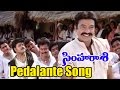 Simharasi Songs Pedalante Dr Rajasekhar Saakshi Sivanand Ganesh Videos