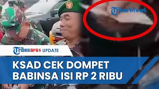 Reaksi KSAD Dudung Cek Dompet Babinsa Isinya Rp 2 Ribu, Langsung Dikasih Rp 100 Juta