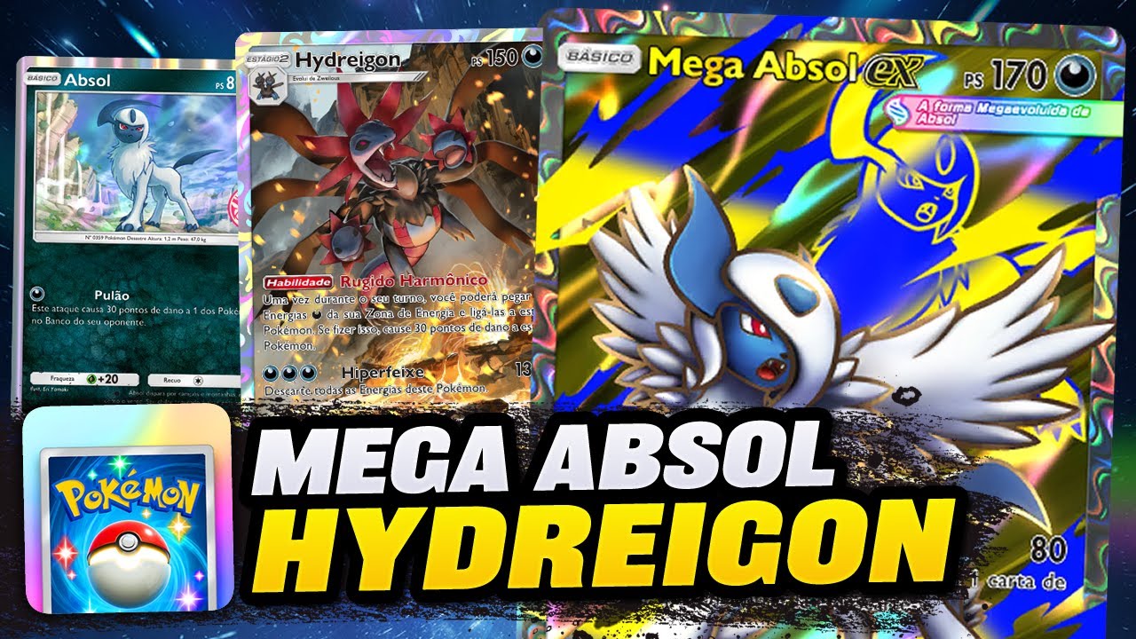 Deck Hydreigon e Mega Absol ex formam uma das duplas MAIS INSANAS do Pokémon TCG Pocket!