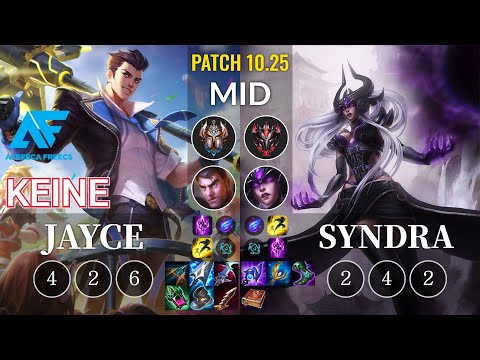 AF Keine Jayce vs Syndra Mid - KR Patch 10.25