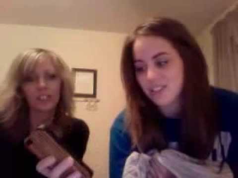 Angie Miller with Mama Tana at #AngieGiveAway on Ustream