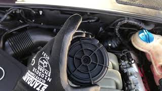 Audi A6 C6 2005 PCV Crankcase Breather Vent Valve replacement