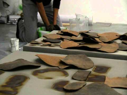 Sheela Gowda - installation of 'Collateral' at Rivington Place