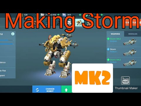 War Robots Making Storm MK2 For Ivory Ravana