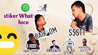 Download lagu Sticker whatsApp lucu ll Funniest sticker for WA ll stiker WA mp3