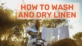 How to wash and dry linen fabric and linen sheets