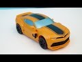 TRANSFORMERS 4 BUMBLEBEE FLIP N CHANGE AGE OF EXTINCTION VIDEO TOY REVIEW
