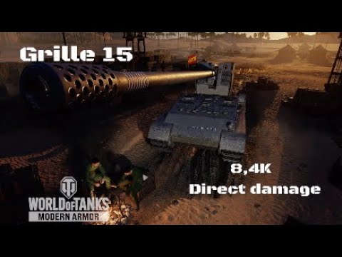 Grille 15 in Rio de arena:8,4K direct damage :Wot console - World of Tanks console