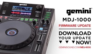 Video thumbnail for Gemini MDJ-1000 - How To Update Your Media Player by Gemini Sound