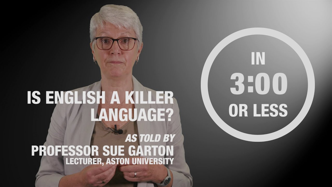 Is English a Killer Language?: Three Minute Lectures