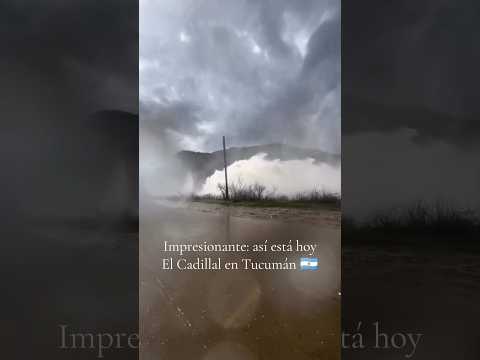 Impactante: el Dique del Cadillal libera agua por sus compuertas en Tucumán 🇦🇷