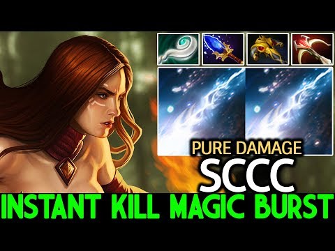 SCCC [Lina] Instant Kill Magic Burst Scepter Mid 7.22 Dota 2