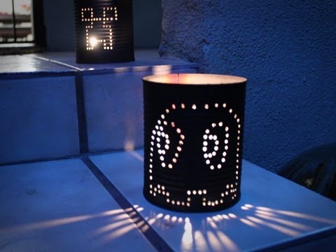 iHasCupquake - Minecraft Creeper / Pacman ghost Tin Lanterns - DIY Geeky Goodies