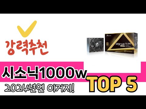 소비자가 선호하는 시소닉1000w TOP 5 가격, 후기, 구매정보