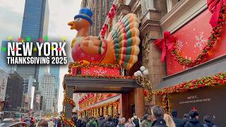 NYC Preparation for Macy's Thanksgiving Day Parade 2025 4K NYC Walk Macys to Radio City Music Hall