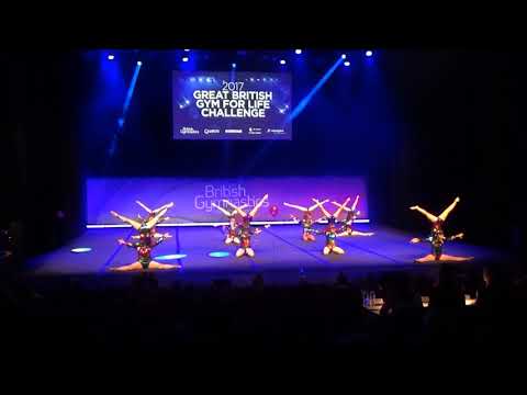 Epping Gymnastics Display Team at the 2017 British Gymnastics Gym For Life Challenge, Liverpool